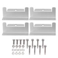 thumbnail image 1 of Roof Solar Panel Holder, Long Durability Silver 4Pcs/Set Solar Panel Mounting Brackets  For Car RV Yacht Ships, 1 of 8
