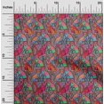 thumbnail image 2 of oneOone Georgette Viscose Light Red Fabric Abstracts Fabric For Sewing Printed Craft Fabric By The Yard 42 Inch Wide, 2 of 5