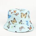 thumbnail image 4 of Birdeem Summer Sun Protection Fashion Butterfly Print Outdoor Sun-Hat Fisherman Bucket Hat Cap, 4 of 6