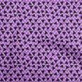 thumbnail image 1 of oneOone Cotton Jersey Purple Fabric Geometric Triangle With Chevron Sewing Craft Projects Fabric Prints By Yard 58 Inch Wide, 1 of 4