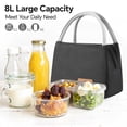 thumbnail image 3 of TIELUTT Sac à Lunch Isolé pour le Travail, Fourre-Tout Thermique Réutilisable avec Sacs de Fruits Frais Étanches, Contenants de Rangement pour Lait pour Réfrigérateur, Contenants Extensibles et Frais, Sac à Collation Réutilisable pour Enfants en Bois avec Poignées, 3 of 4