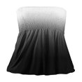 thumbnail image 4 of Women‘s Strapless Tank Tops Sleeveless Pleated Gradient Color Ladies Summer Boho Print Loose Fit Pullover, 4 of 6