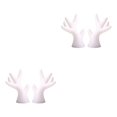 thumbnail image 4 of mmirethe 2pcs Easy To Install Antlers Sticker To Decorate Christmas Car Cute Waterproof white small 2Set, 4 of 6