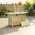 thumbnail image 3 of Outsunny Table de Foyer au Propane de 43 Pouces avec Housse Imperméable 50 000 BTU, 3 of 10