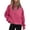 Red, variant on Women Half Zip Cropped Hoodies Fleece Quarter Zip Up Pullover Sweatshirts Winter Clothes 2023 Outfits Sweater Coat