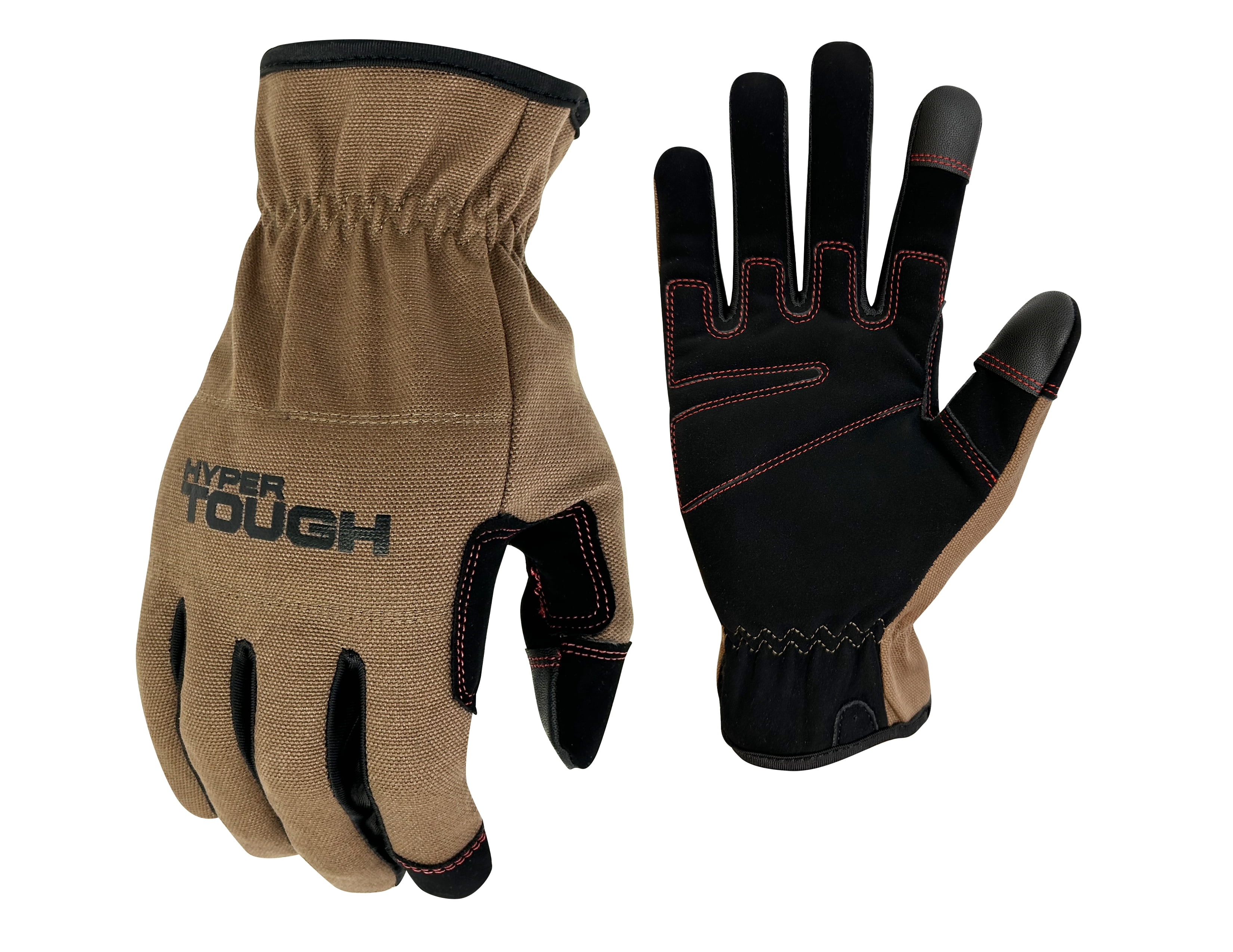 Hyper Tough Utility Work Gloves, Duck Canvas - Large, 1 pair, CHT88981-24
