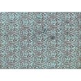 thumbnail image 1 of Ahgly Company Machine Washable Indoor Rectangle Transitional Blue Lagoon Blue Area Rugs, 7' x 10', 1 of 7