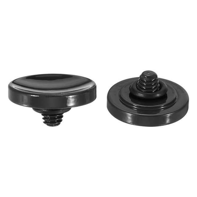 Unique Bargains Shutter Release Button Soft Shutter Release Button Copper Camera Shutter Button Concave, Black 2 Pack