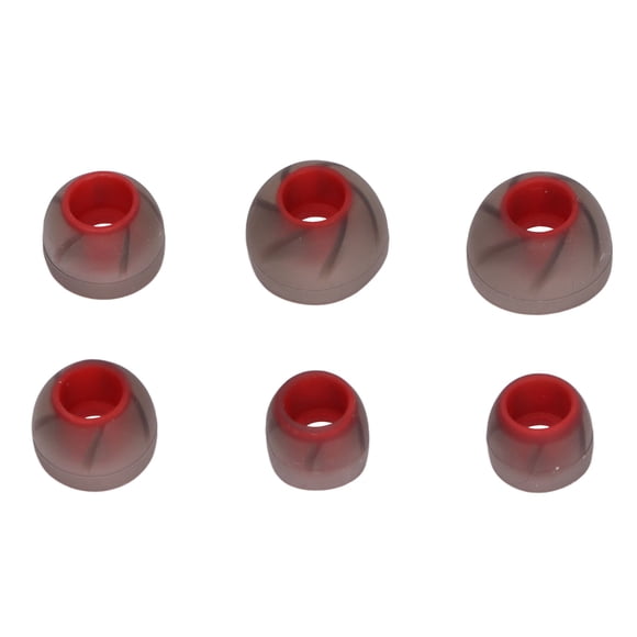 6 Pcs Embouts d'Écouteurs en Silicone Doux Isolation du Bruit 3 Tailles Bouchons d'Oreilles de Rechange pour Trou de Son 4,5-6,5 mm