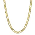 thumbnail image 1 of 10k 8.75mm Light Concave Figaro Chain (Weight: 46.42 Grams, Length: 22 Inches), 1 of 4