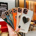 thumbnail image 2 of Makeup Mirror Mobile Phone Case, Luxurious Bling Heart-Shaped Mirror Phone Case(iPhone 7plus/8plus), 2 of 8