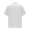 thumbnail image 4 of Kaemgyyd Mens Button down Shirt Lightweight Summer Beach Vacation Tops Casual Loose Textured Solid Color Half Sleeve Tee, 4 of 5
