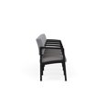 thumbnail image 4 of Lenox Steel Reception Waiting 4-Seat Chair / Black Steel / Gray / Gray, 4 of 5