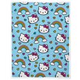 thumbnail image 1 of Hello Kitty 'Rainbows and Hearts' Silk Touch Sherpa Throw Blanket in Gift Box, 100% Polyester, 1 of 5