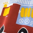 thumbnail image 3 of Chemise Habillée Garçon Enfants Bébés Garçons Imprimé Voitures Manches Courtes Col Rond T-Shirts Respirant Hauts Patchwork Tee T-Shirts à Manches Courtes Garçon Rouge 1 Ans-2 Ans, 3 of 3