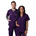thumbnail image 4 of Sivvan Unisex V-Neck 3 Pocket Scrub Top (Available in 15 Colors), 4 of 7