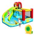 thumbnail image 1 of Gymax Inflatable Kids Water Slide Jumper Bounce House Splash Water Pool W/ 480W Blower, 1 of 10