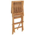 thumbnail image 5 of vidaXL Garden Chairs with Green Cushions 2 pcs Solid Teak Wood, 5 of 5