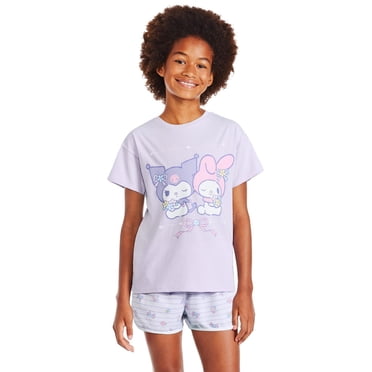 Ensemble 2 pièces avec short coupe dauphin Hello Kitty et ses amis pour filles