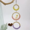thumbnail image 2 of Triple Ring Rope Parrot Swing Glider Hanging Bird Toy for Cage Enrichment and Playful Exercise, 2 of 4
