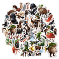 thumbnail image 1 of YEZDIX 35pcs Animal Cartoon Stickers for Laptops Notebooks Suitcases, 1 of 5