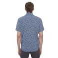 thumbnail image 3 of Dark Black Men's 4 Way Stretch s/s button down shirt, 3 of 5