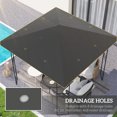 thumbnail image 4 of 10' x 10' Gazebo Replacement Cover, Gazebo Roof Replacement, Grey, 4 of 10