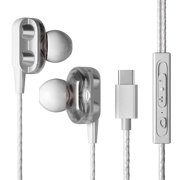 WIFKLSIIPG Earphones in Ear Headphones with Microphone Type C Wired Earbuds for Ios and Android Smartphones Laptops Mp3 Gaming Walkman