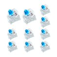 thumbnail image 1 of TianQi 10 PCS Blue Switch Replacement 3 PIN Blue Mechanical Keyboard Switches Clicky Accurate Typing, Dustproof Keyboard Switch for LED Keyboard, Mechanical Gaming Keyboard, 1 of 5