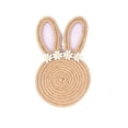 thumbnail image 2 of Cheapark Easter Bunny Coaster Jute Table Heat Insulation Pad Holiday Party Decorations Supplies, 2 of 6