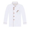 thumbnail image 1 of Veste de Chef Unisexe à Manches Courtes et Longues Manteau Hôtel Service de Cuisine Uniforme Tenue de Travail, 1 of 9