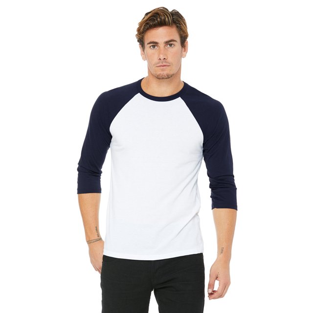 Bella + Canvas Unisex 3/4-Sleeve Baseball T-Shirt