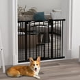 thumbnail image 2 of PawHut Pressure-Mounted Dog Gate Auto-Close for 29"-39.4" Wide, Black, 2 of 10