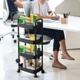 thumbnail image 2 of Fesfesfes 4-Tier Multi-Room Storage System,Office Living Room Rolling Cart with Removable Plastic Bins for Kitchen Bathroom Laundry, 2 of 5