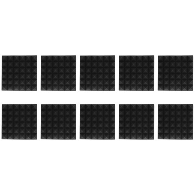 Acoustic Foam Panel,10 Pcs Pyramid Acoustic Acoustic Foam Sound Proof Foam Panel Effortless Installation