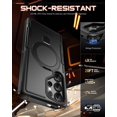 thumbnail image 5 of Poetic Neon MagPro Case for Galaxy S25 Ultra 5G, [Magnetic Ring Stand] Dual Layer Rugged Slim Shockproof Protective Cover, Black, 5 of 5