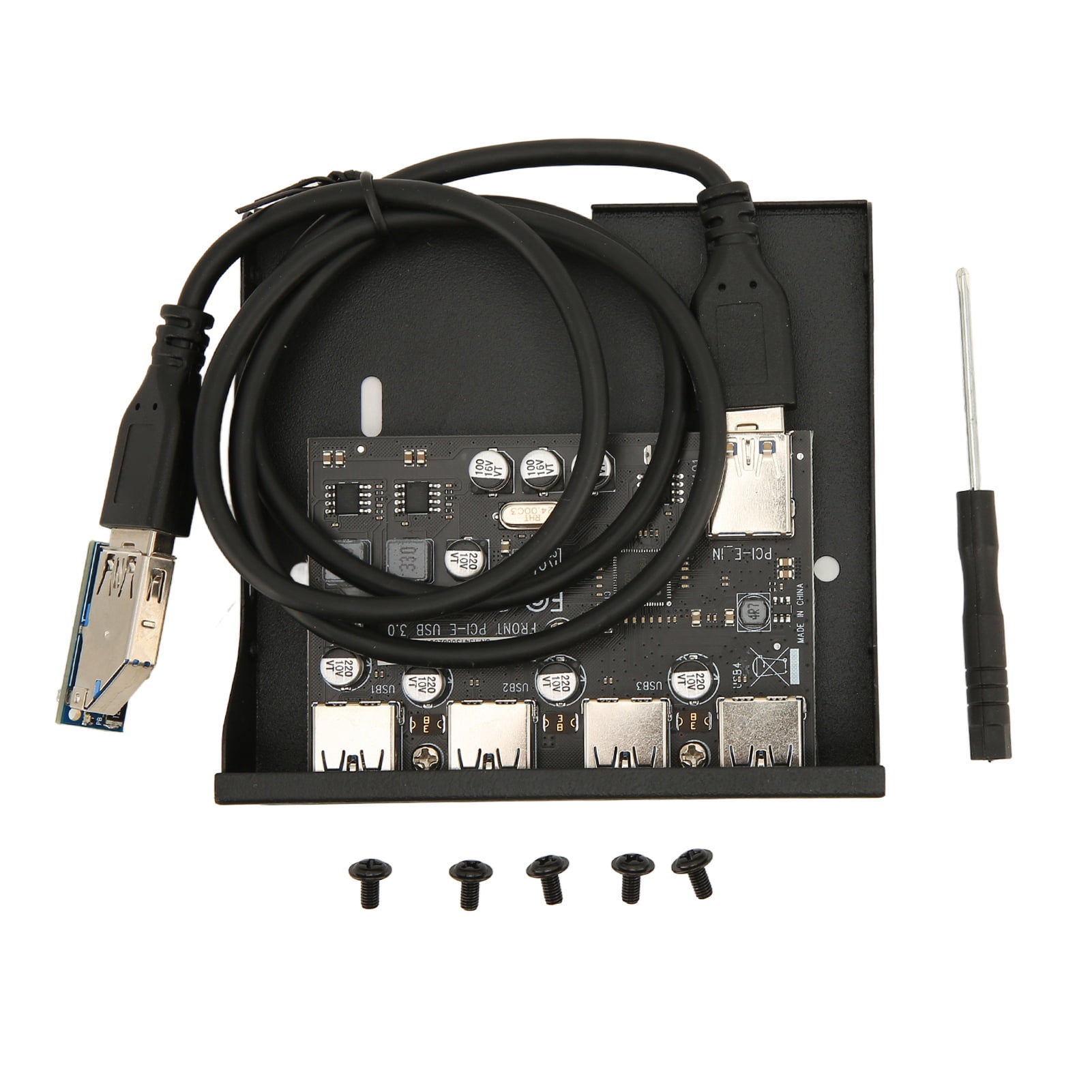 Ports Front Panel USB Hub,PCIE to USB 3.0 Inch Front Panel USB Hub Front Panel Hub Optimal Efficiency