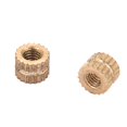 thumbnail image 2 of Insert en Laiton Moleté Insert en Laiton Moulé dans Insert 50 Pcs M3 Cylindre en Laiton Moleté Rond Moulé dans Insert Écrous Encastrés M3x5x5.3, 2 of 8
