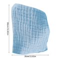 thumbnail image 3 of Home Essential Soft Towel Set, Furenl Layer Square Towel Soft Absorbent Towel Baby Solid Color Printed Pure Cotton Small Towel, 1 Bib, 3 of 4