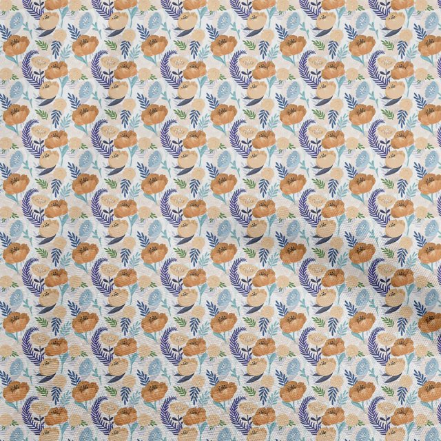 oneOone Silk Tabby Rose Brown Fabric Floral Sewing Craft Projects Fabric Prints By Yard 42 Inch Wide