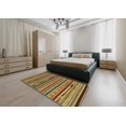 thumbnail image 4 of Ahgly Company Indoor Rectangle Abstract Gold Southwestern Area Rugs, 7' x 10', 4 of 6