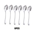 thumbnail image 2 of thinsony 6 Pieces Stainless Steel Spoon Reusable Anti-rust Stylish Solid Color Replacement Ergonomic Coffee Cake Mousse Scoop, 2 of 8
