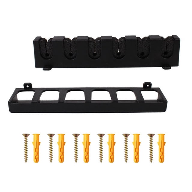 Langgg Wall Mounted Pool Rack Billiards Sticks Stand Holder with Screws Table Balls Anti-scratched Bracket Household Sporting