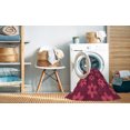 thumbnail image 2 of Ahgly Company Tapis d'Intérieur Lavables en Machine Rectangle Transitionnel Rouge Cramoisi, 2' x 3', 2 of 7