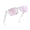 01-Transparent Frame/Mirrored Pink, variant on Joopin Polarized Sports Sunglasses for Men Women Classic Transparent Frame UV400 Mirrored Lens (Clear Mirrored Purple)