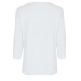 thumbnail image 5 of Yuyuzo Womens 3/4 Sleeve Tops Basic Button Crew Neck Solid Color Loose Fitted Tunics Tee Blouses, 5 of 5