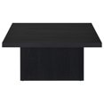 thumbnail image 3 of Coaster Devar Square Engineered Wood Cocktail Coffee Table in Black, 3 of 8