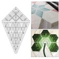 thumbnail image 3 of Creative Quilting Tem Ruler Patchwork 60 90 105 Degree DIY for Supplies Cushions , M M, 3 of 8