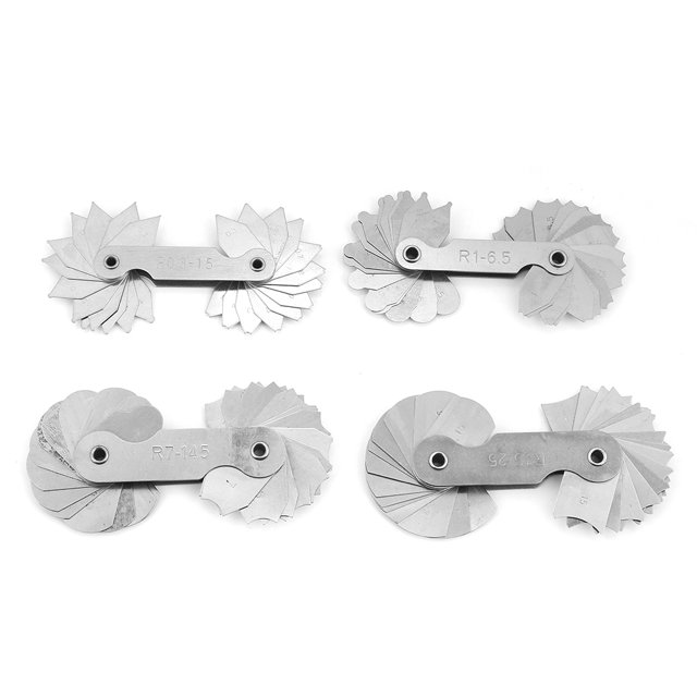 Radius Gauge,, Radius Gauge Set Concave Gauge, Fillet Gauge, For Tool Makers For Machinists Bass Setup Guitar