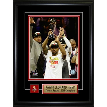 Kawhi Leonard Toronto Raptors Framed 8x10 Lifting 2019 Playoff MVP Photo